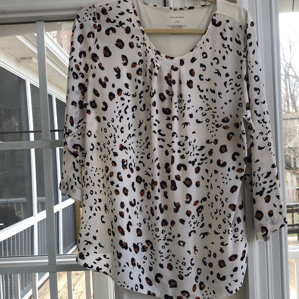 Van Husen animal print blouse